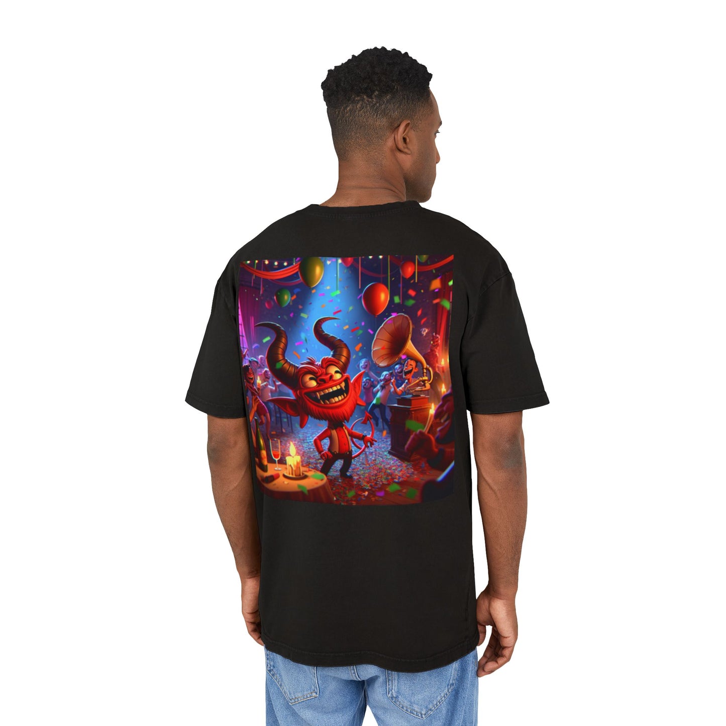 DEMONS HAVE A COLORFUL LIFE - Men's Oversize Tee